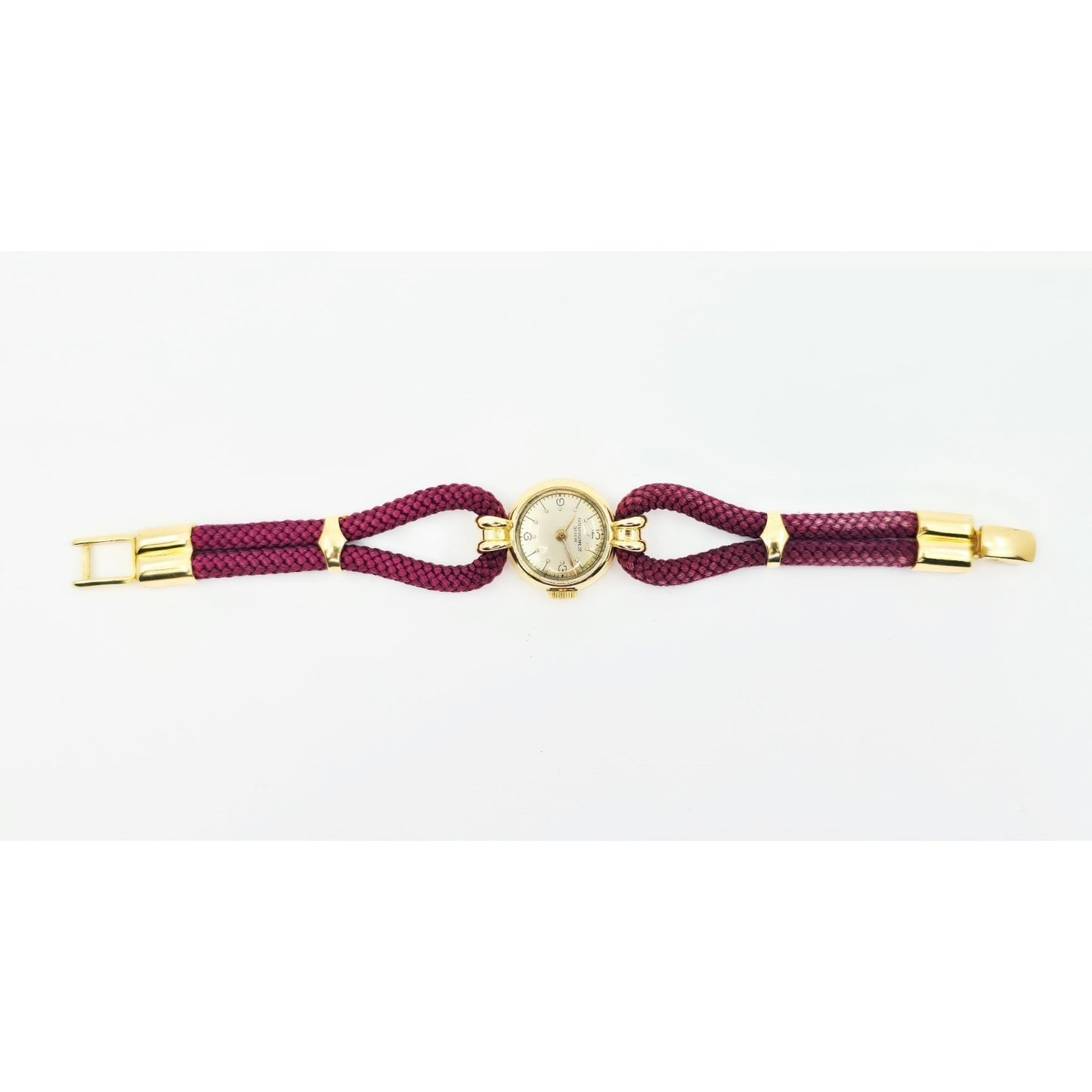 Vintage Patek Philippe 18K Gold Ladies Cocktail Watch Woven Rope Bracelet Swiss