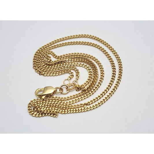 10K Yellow Gold Cuban Link Chain Necklace