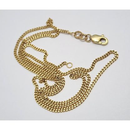 10K Yellow Gold Cuban Link Chain Necklace