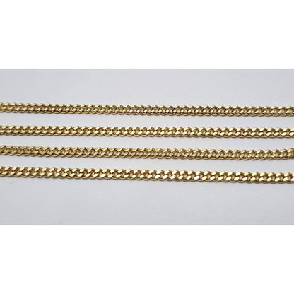 10K Yellow Gold Cuban Link Chain Necklace