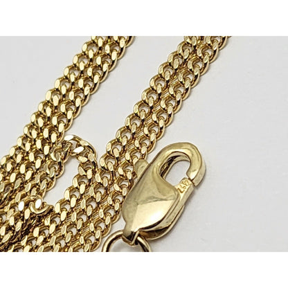 10K Yellow Gold Cuban Link Chain Necklace