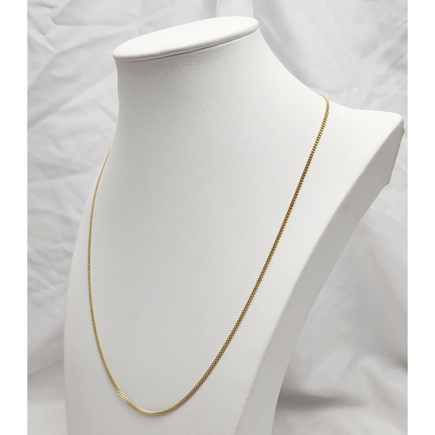 10K Yellow Gold Cuban Link Chain Necklace