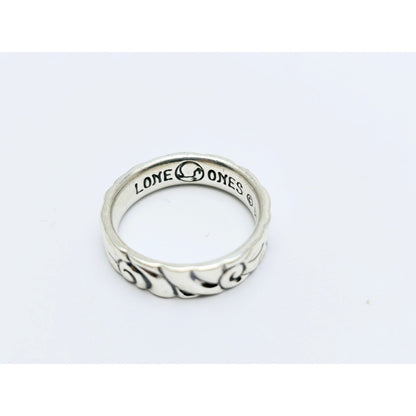 Rare Leonard Kamhout Lone Ones Sterling Silver Full Circle Band Ring