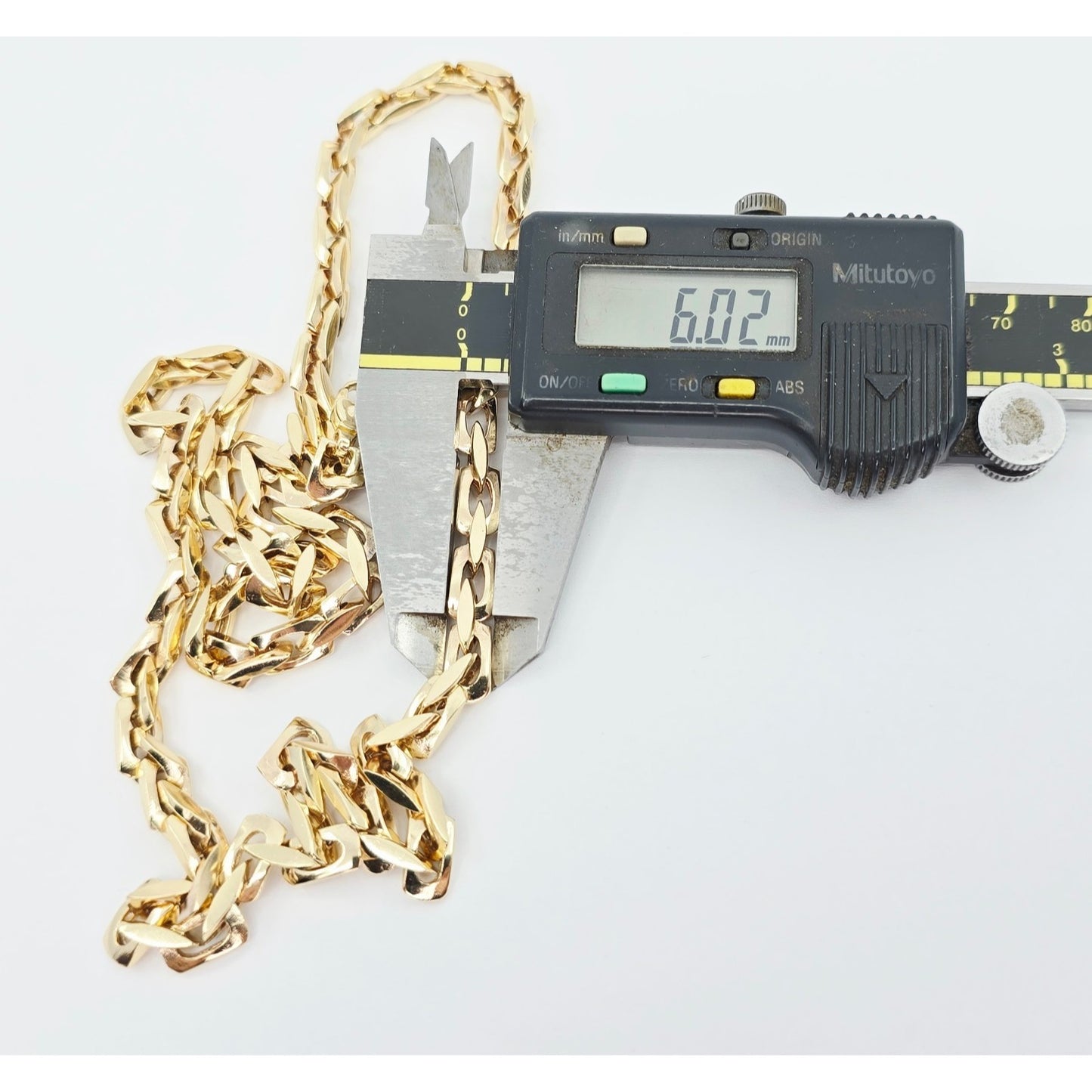 Fancy 14K Yellow Gold Custom Link Chain Necklace