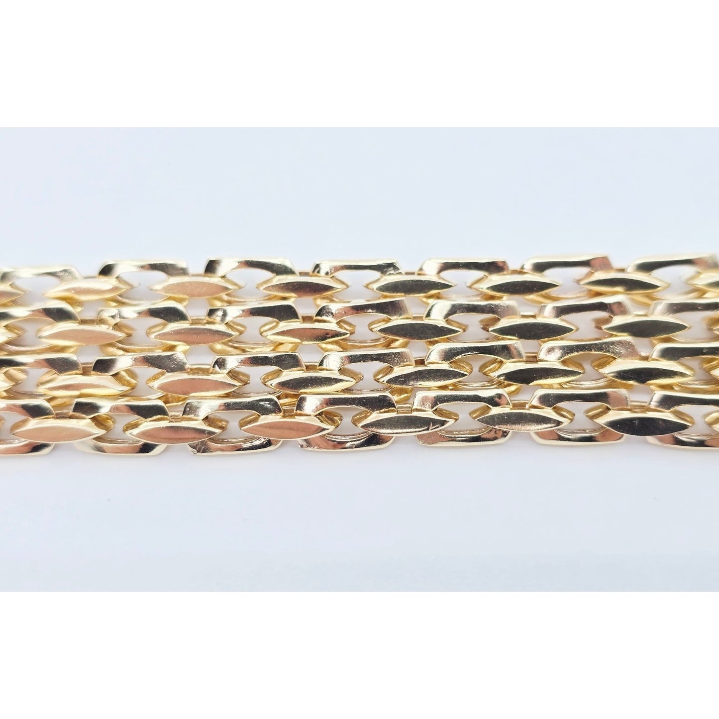 Fancy 14K Yellow Gold Custom Link Chain Necklace