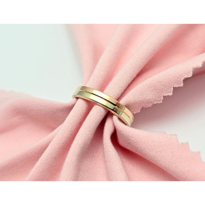 14K Two Tone Gold Wedding Ring Band