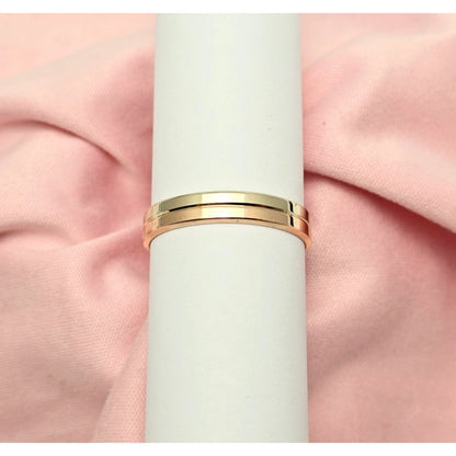 14K Two Tone Gold Wedding Ring Band