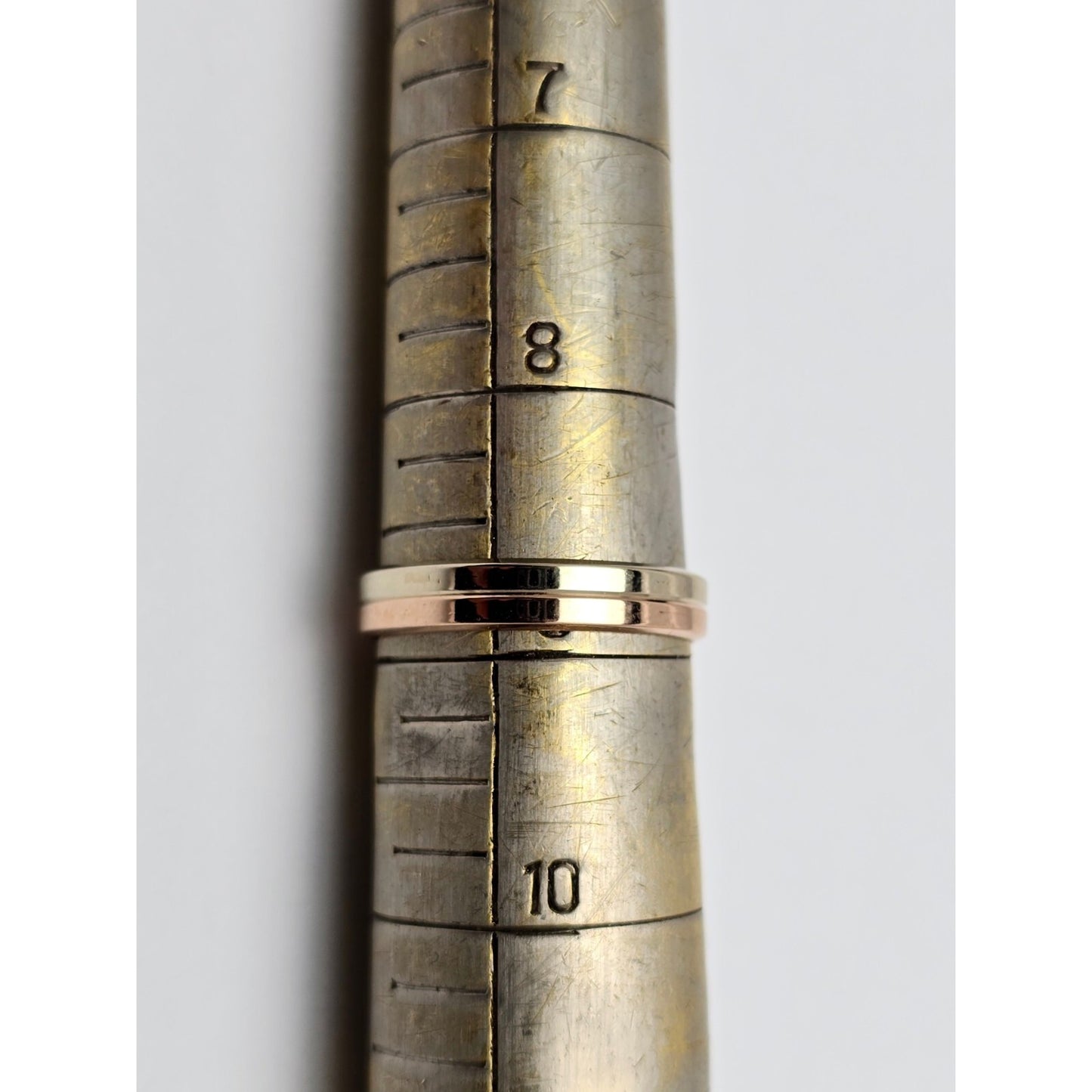 14K Two Tone Gold Wedding Ring Band