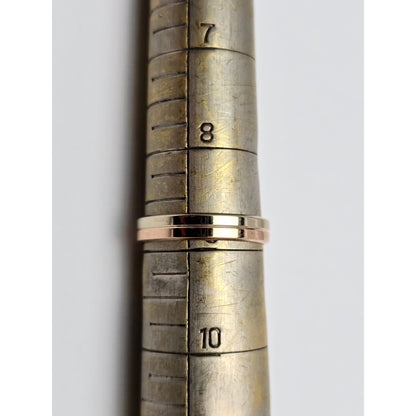 14K Two Tone Gold Wedding Ring Band