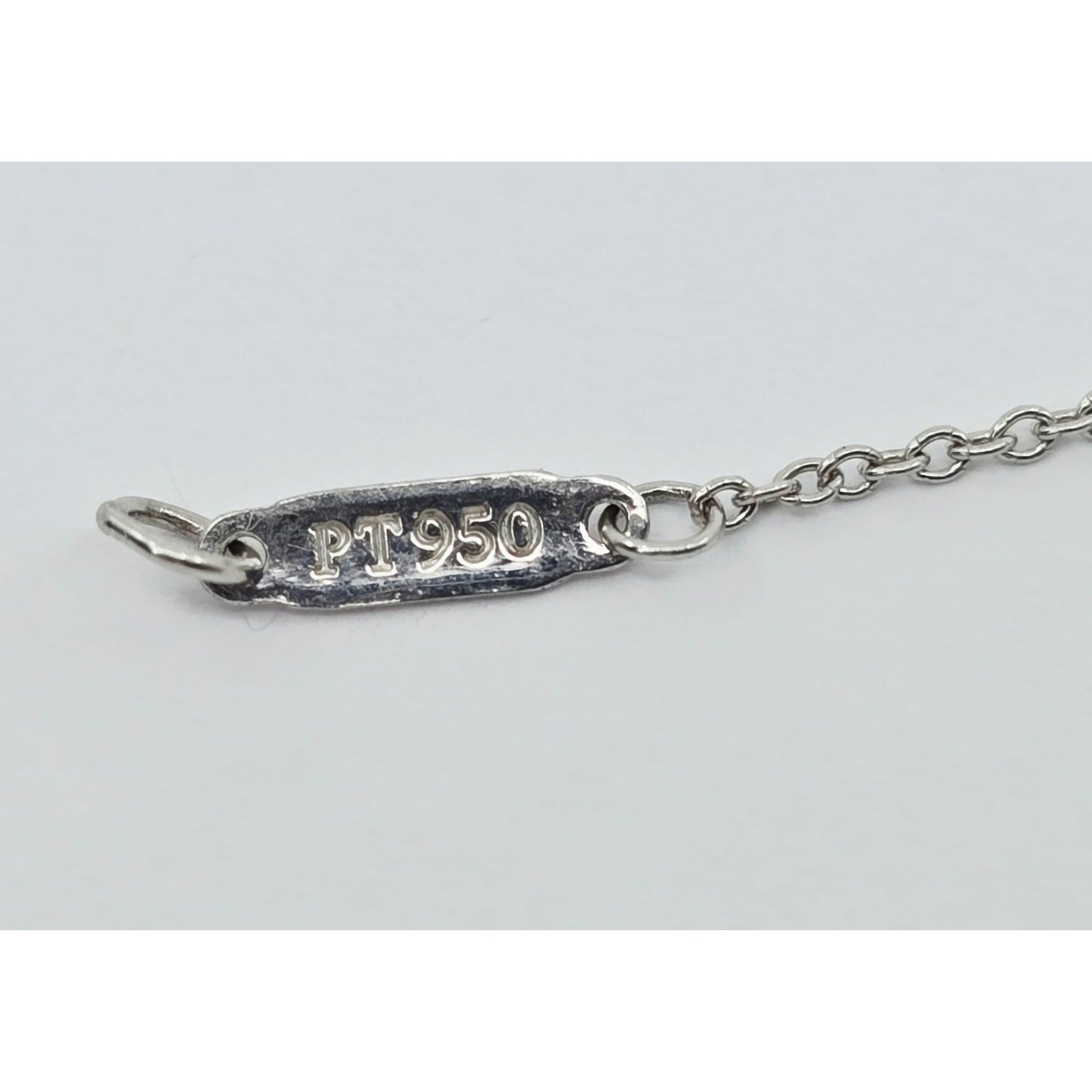 Tiffany & Co Platinum Diamond Forever Infinity Link Chain Necklace