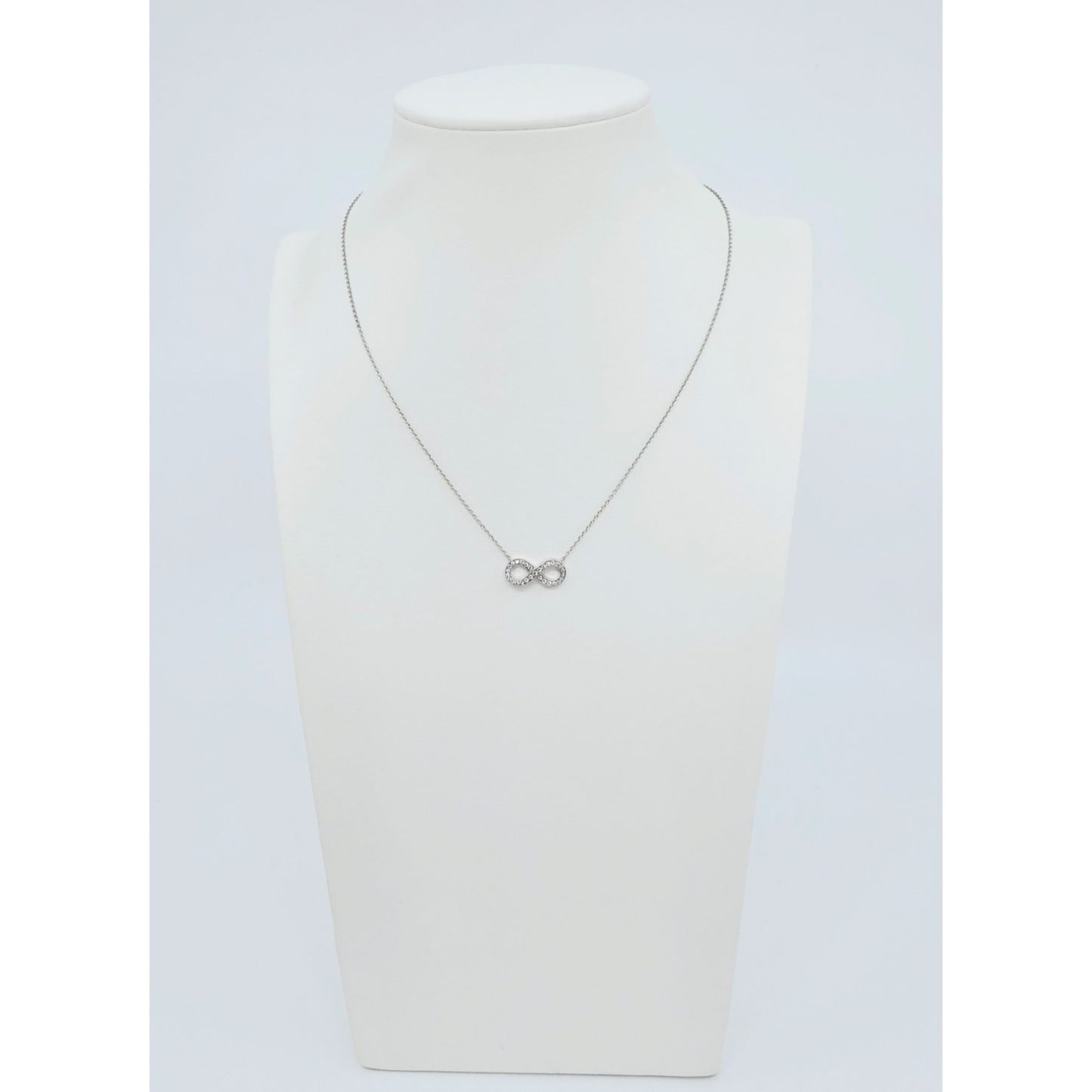 Tiffany & Co Platinum Diamond Forever Infinity Link Chain Necklace