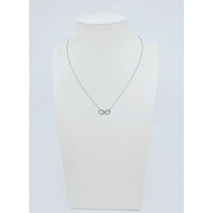 Tiffany & Co Platinum Diamond Forever Infinity Link Chain Necklace