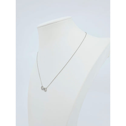Tiffany & Co Platinum Diamond Forever Infinity Link Chain Necklace