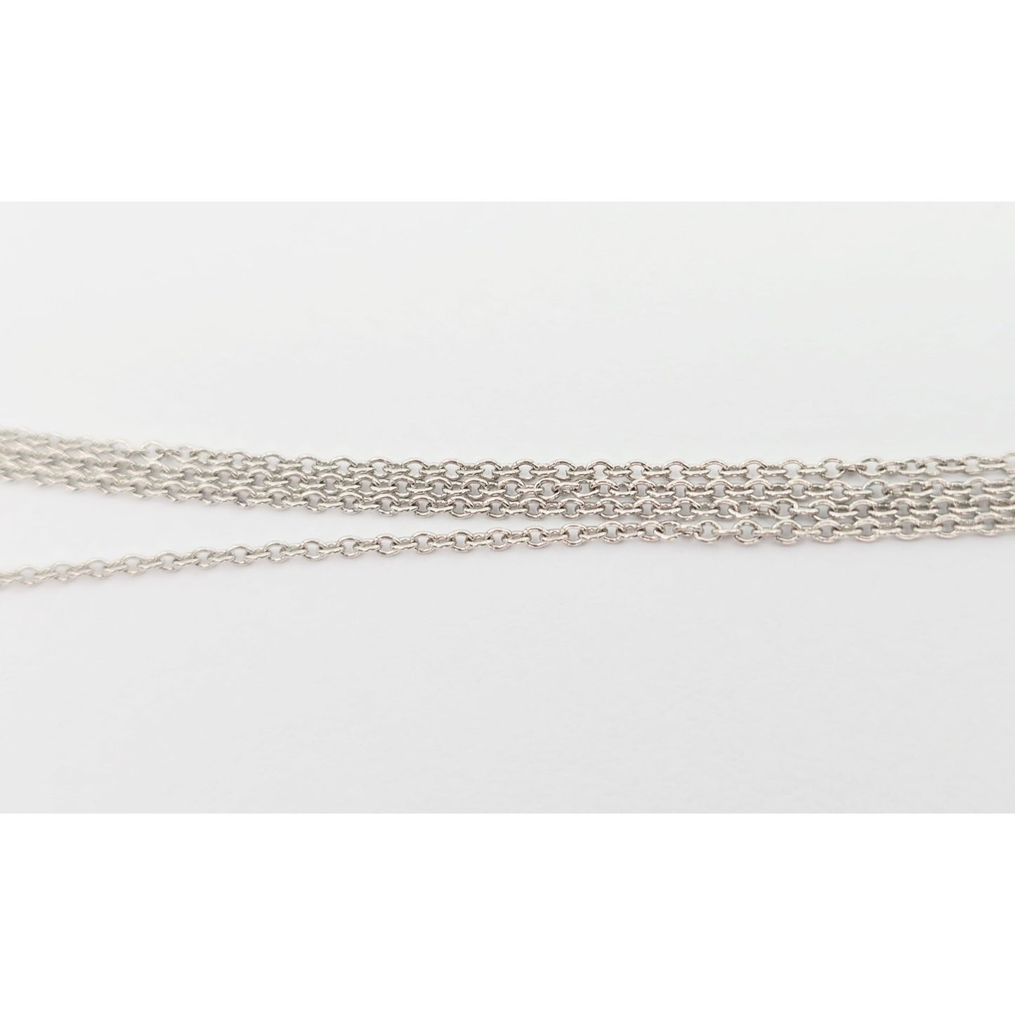 Tiffany & Co Platinum Diamond Forever Infinity Link Chain Necklace