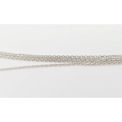 Tiffany & Co Platinum Diamond Forever Infinity Link Chain Necklace