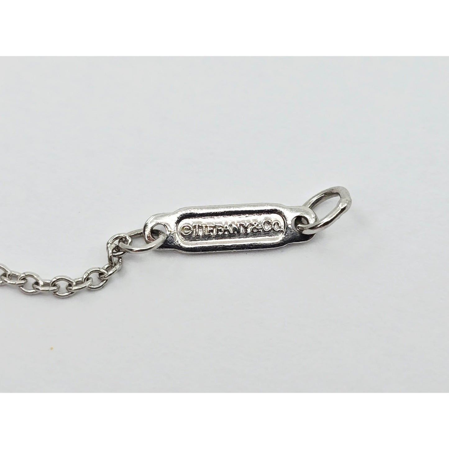 Tiffany & Co Platinum Diamond Forever Infinity Link Chain Necklace
