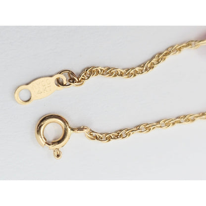 14K Yellow Gold Red Coral Custom Link Chain Necklace