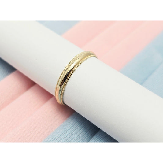 14K Yellow Gold Wedding Band Ring