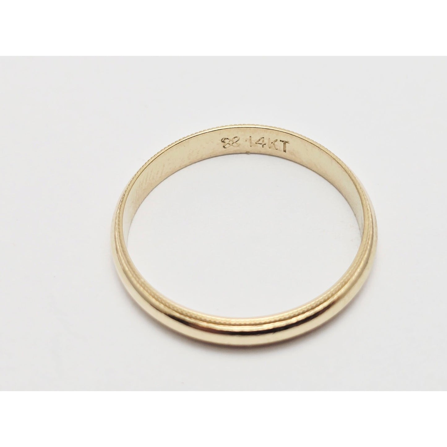 14K Yellow Gold Wedding Band Ring