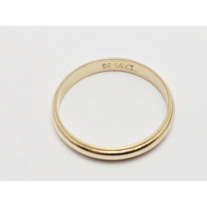 14K Yellow Gold Wedding Band Ring