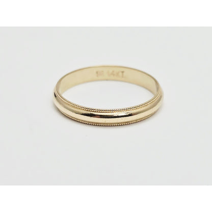 14K Yellow Gold Wedding Band Ring