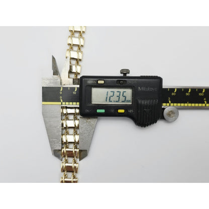 10K Two Tone Gold Custom Link Bracelet