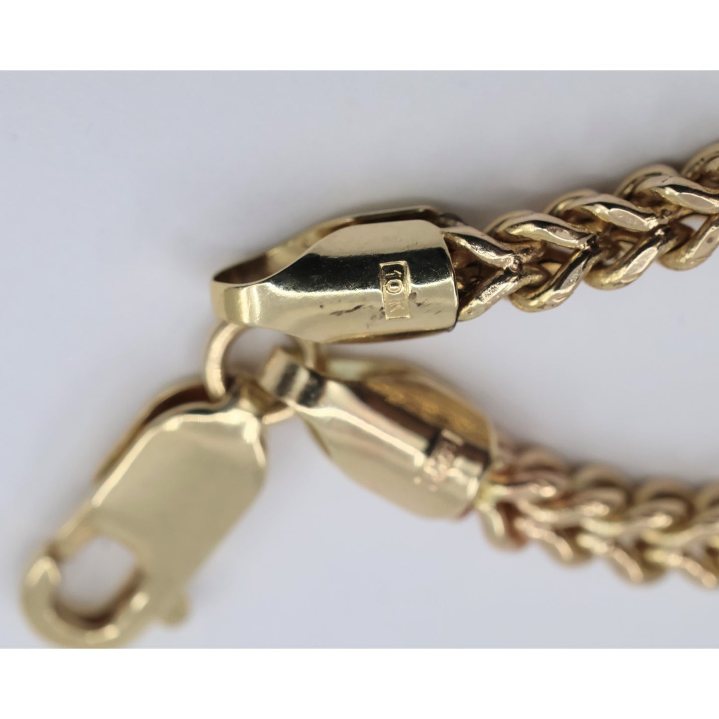 10K Yellow Gold Franco Link Anklet Bracelet