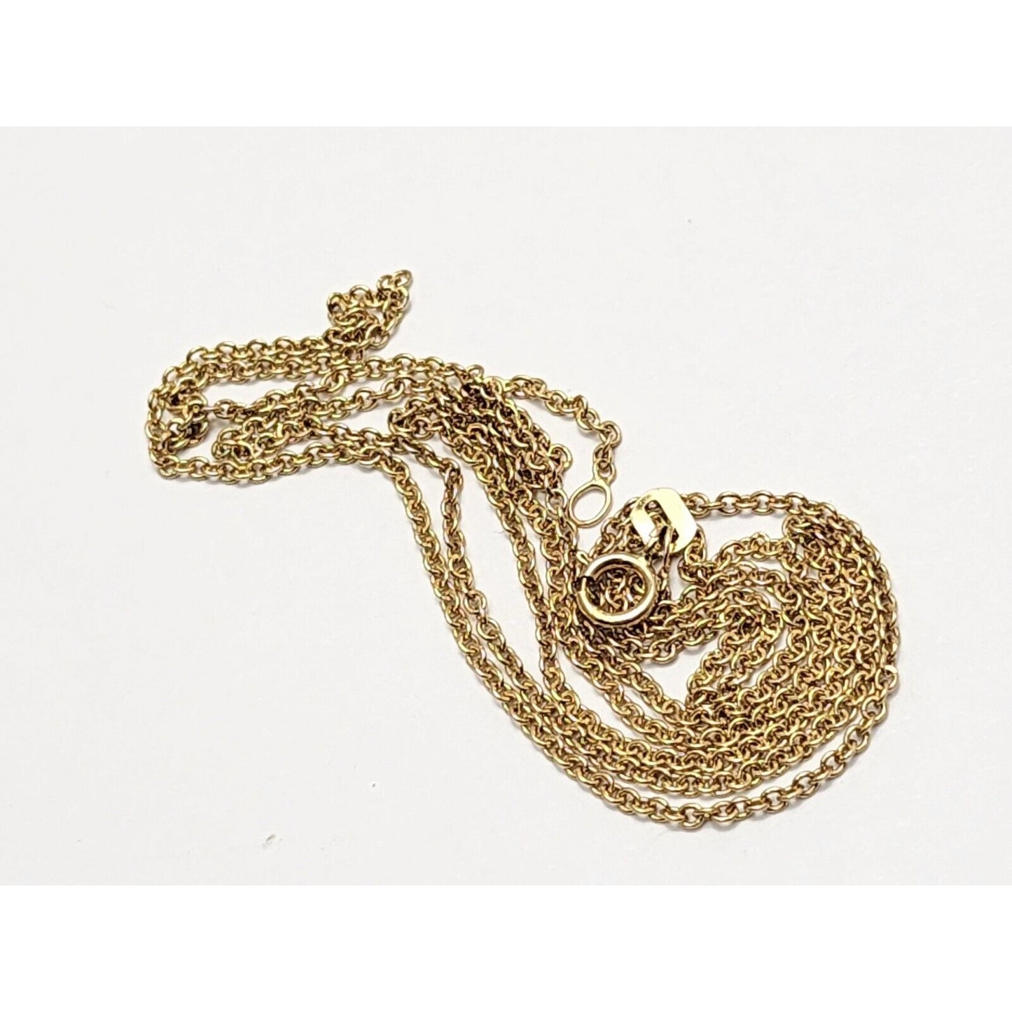 14K Yellow Gold Cable Link Chain Necklace