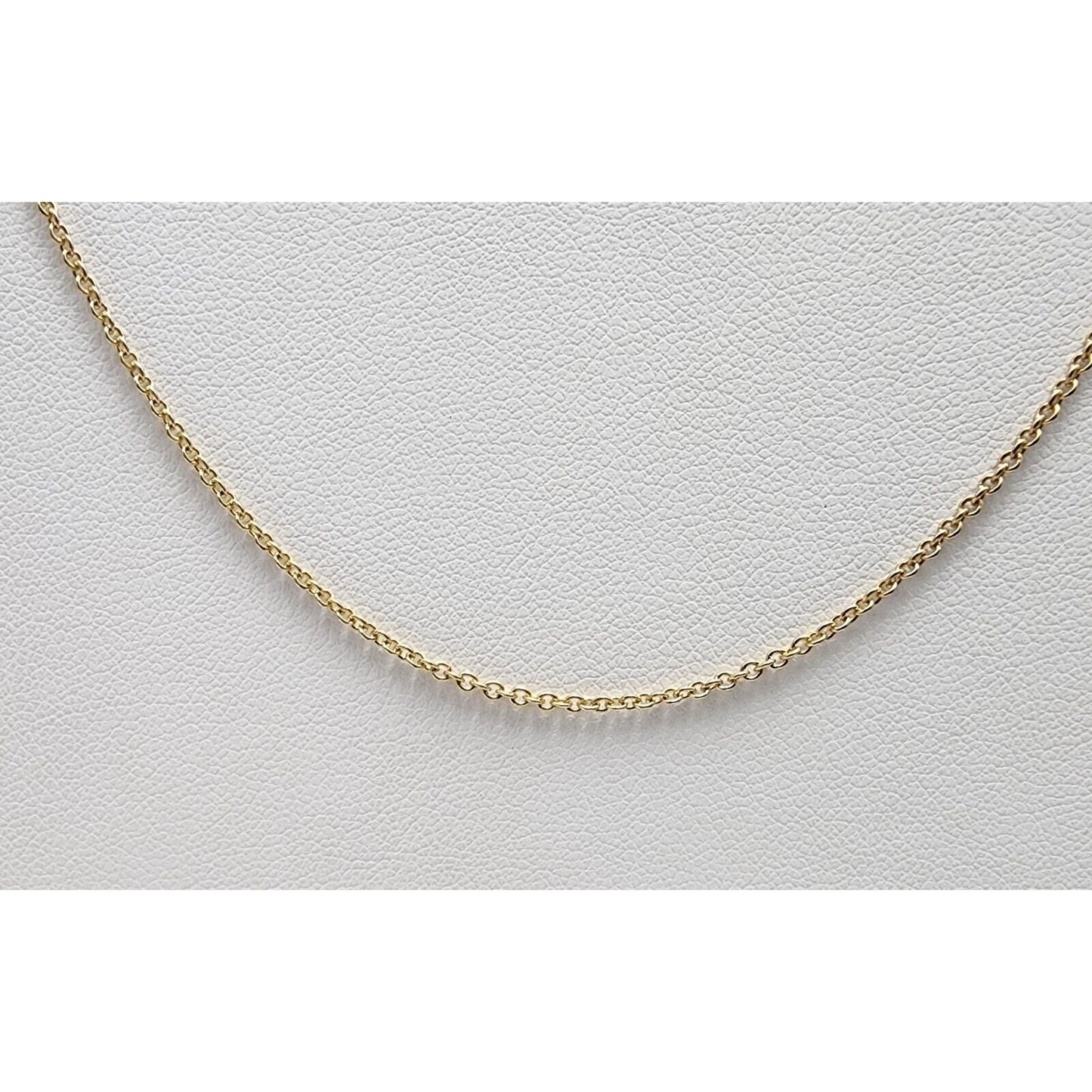 14K Yellow Gold Cable Link Chain Necklace