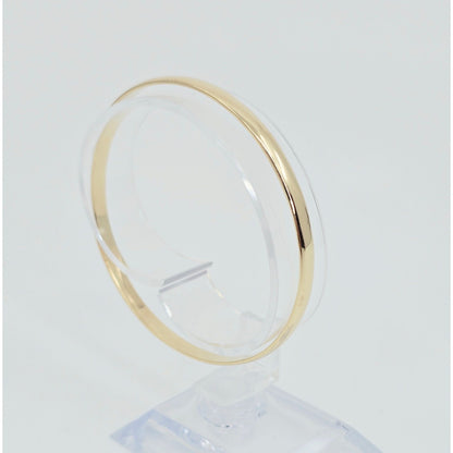 14K Yellow Gold Polished Smooth Bangle Bracelet