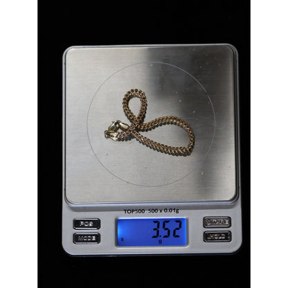 10K Yellow Gold Franco Link Bracelet