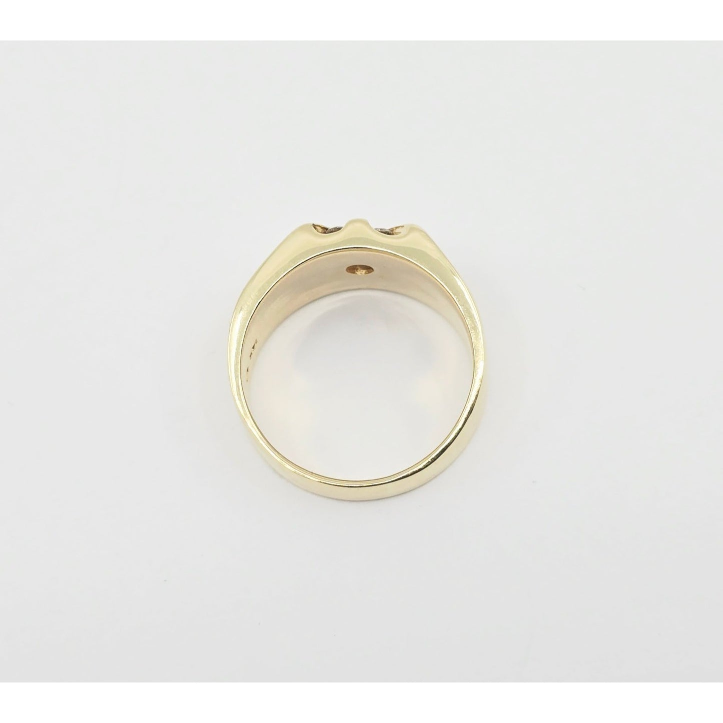 14K Yellow Gold Men's Diamond Cluster Ring