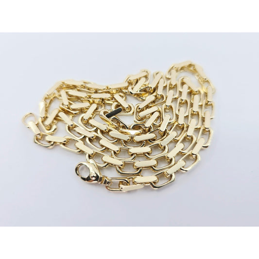 14K Yellow Gold Custom Link Chain Necklace