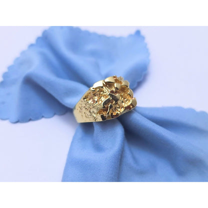 10K Yellow Gold Nugget Ring