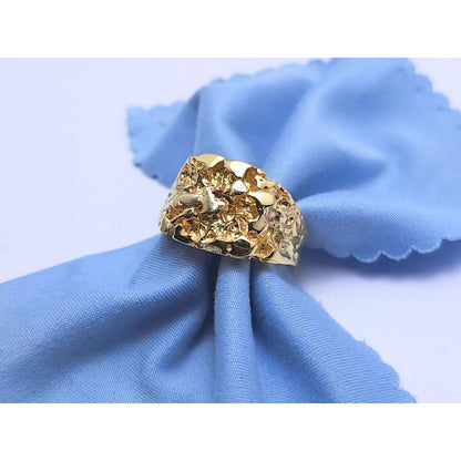 10K Yellow Gold Nugget Ring