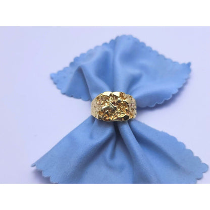 10K Yellow Gold Nugget Ring