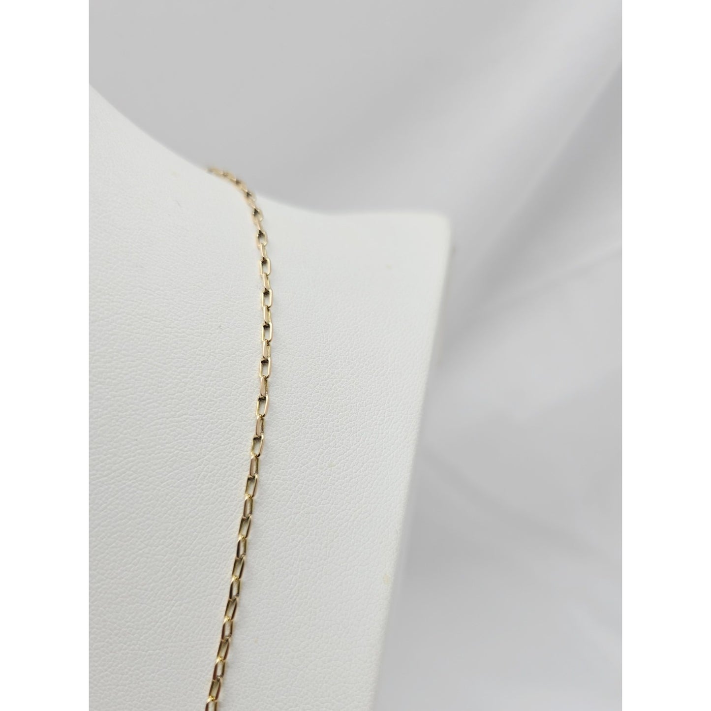 14K Yellow Gold Anchor Cable Link Chain Necklace
