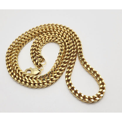 10K Yellow Gold Franco Link Chain Necklace