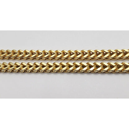 10K Yellow Gold Franco Link Chain Necklace