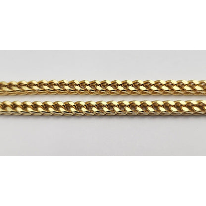 10K Yellow Gold Franco Link Chain Necklace