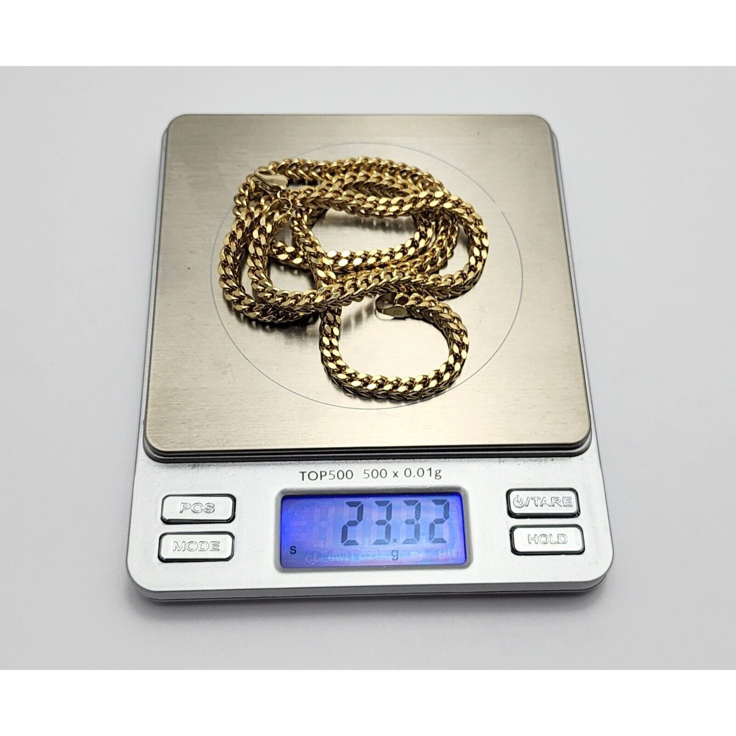 10K Yellow Gold Franco Link Chain Necklace