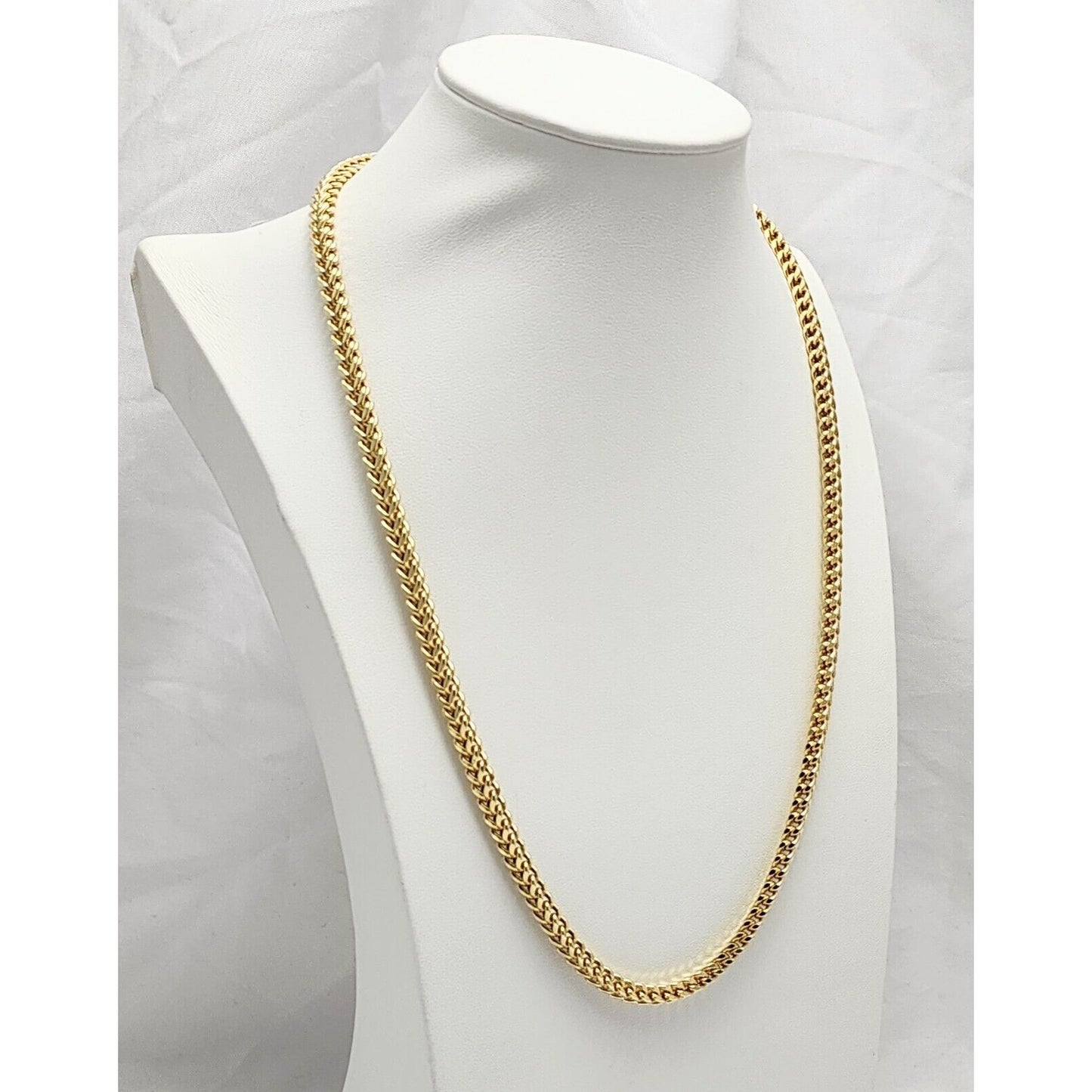 10K Yellow Gold Franco Link Chain Necklace