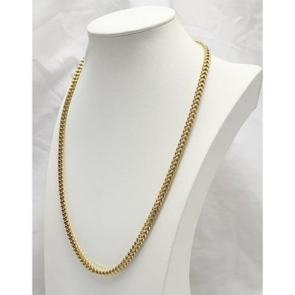 10K Yellow Gold Franco Link Chain Necklace