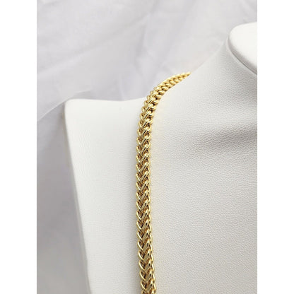 10K Yellow Gold Franco Link Chain Necklace