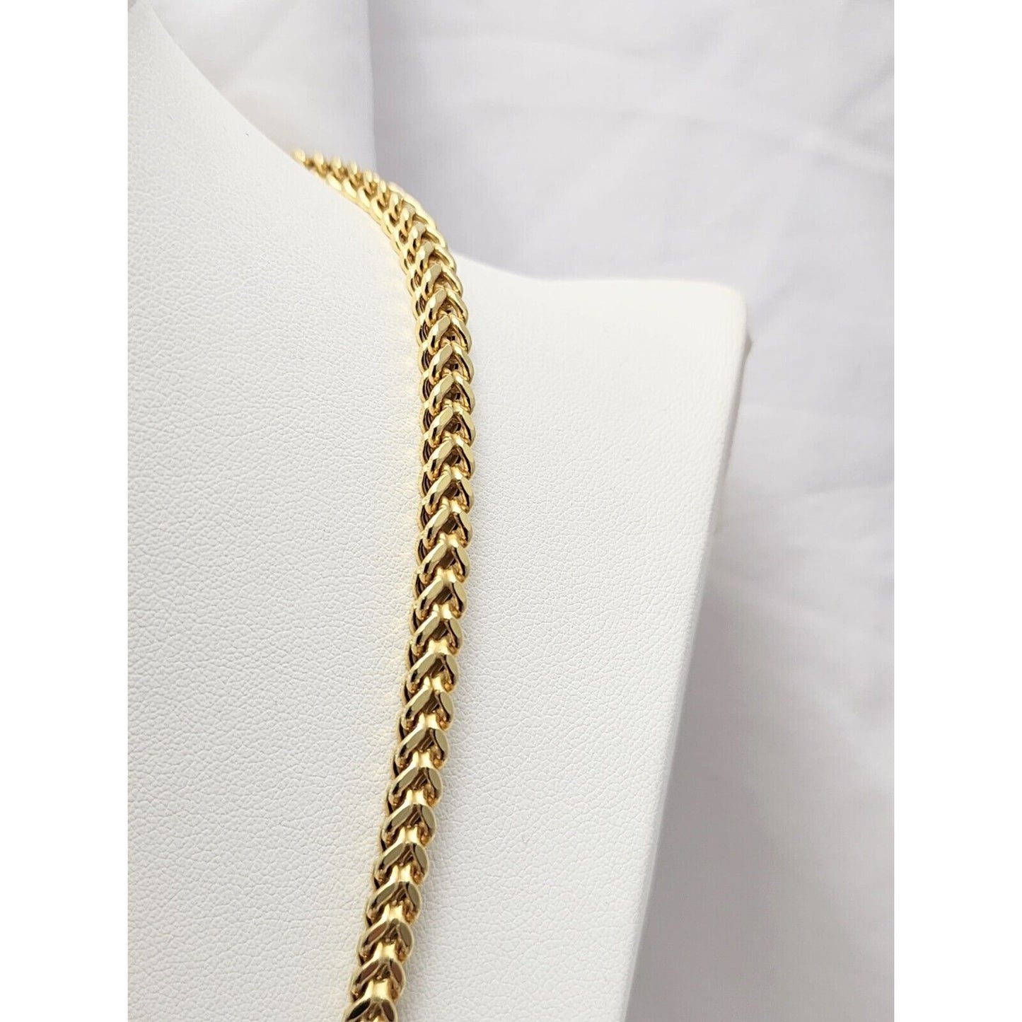 10K Yellow Gold Franco Link Chain Necklace