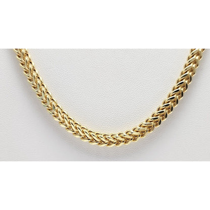 10K Yellow Gold Franco Link Chain Necklace