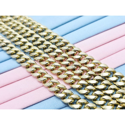 10K Yellow Gold Cuban Link Chain Necklace