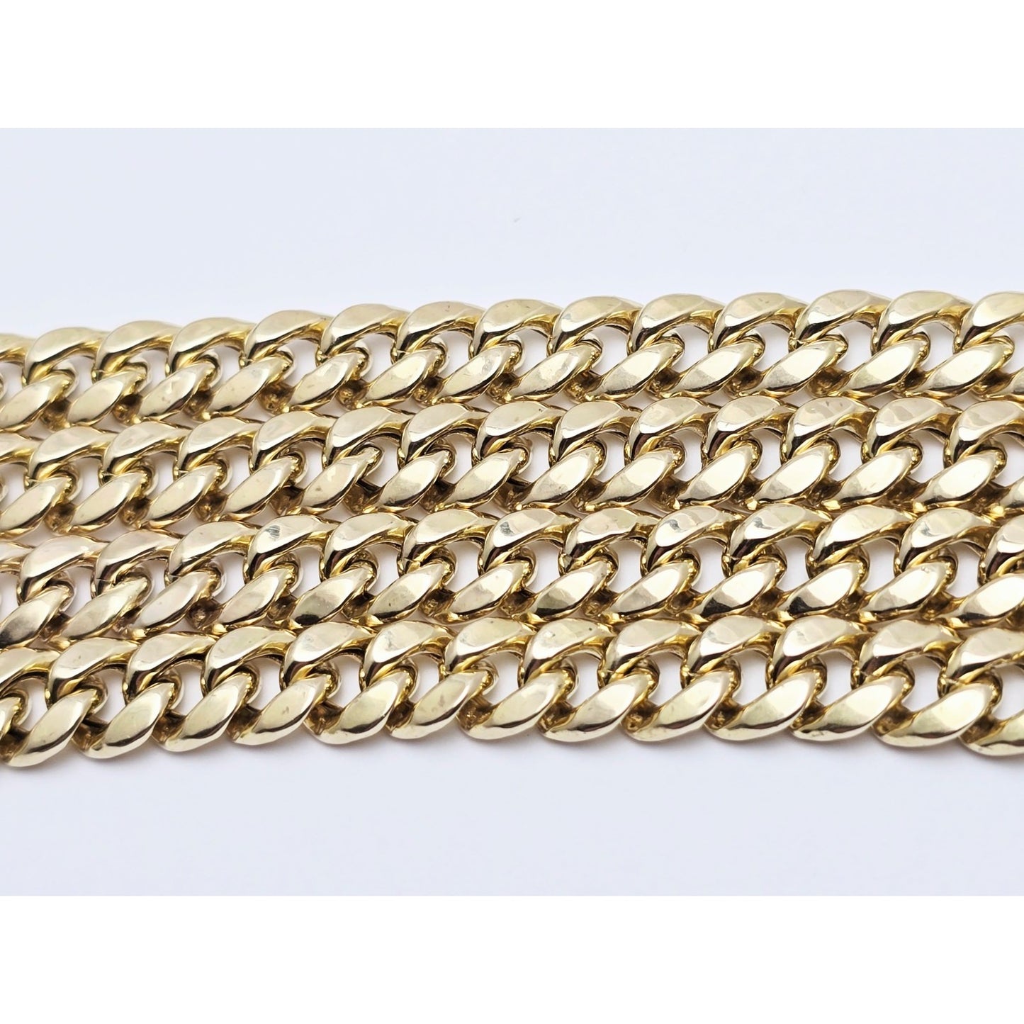 10K Yellow Gold Cuban Link Chain Necklace
