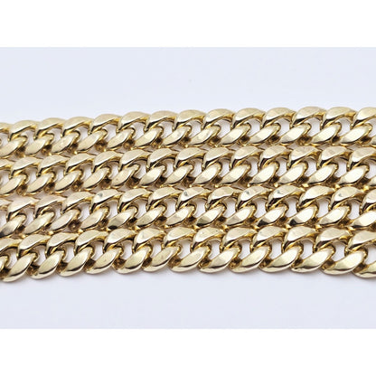 10K Yellow Gold Cuban Link Chain Necklace