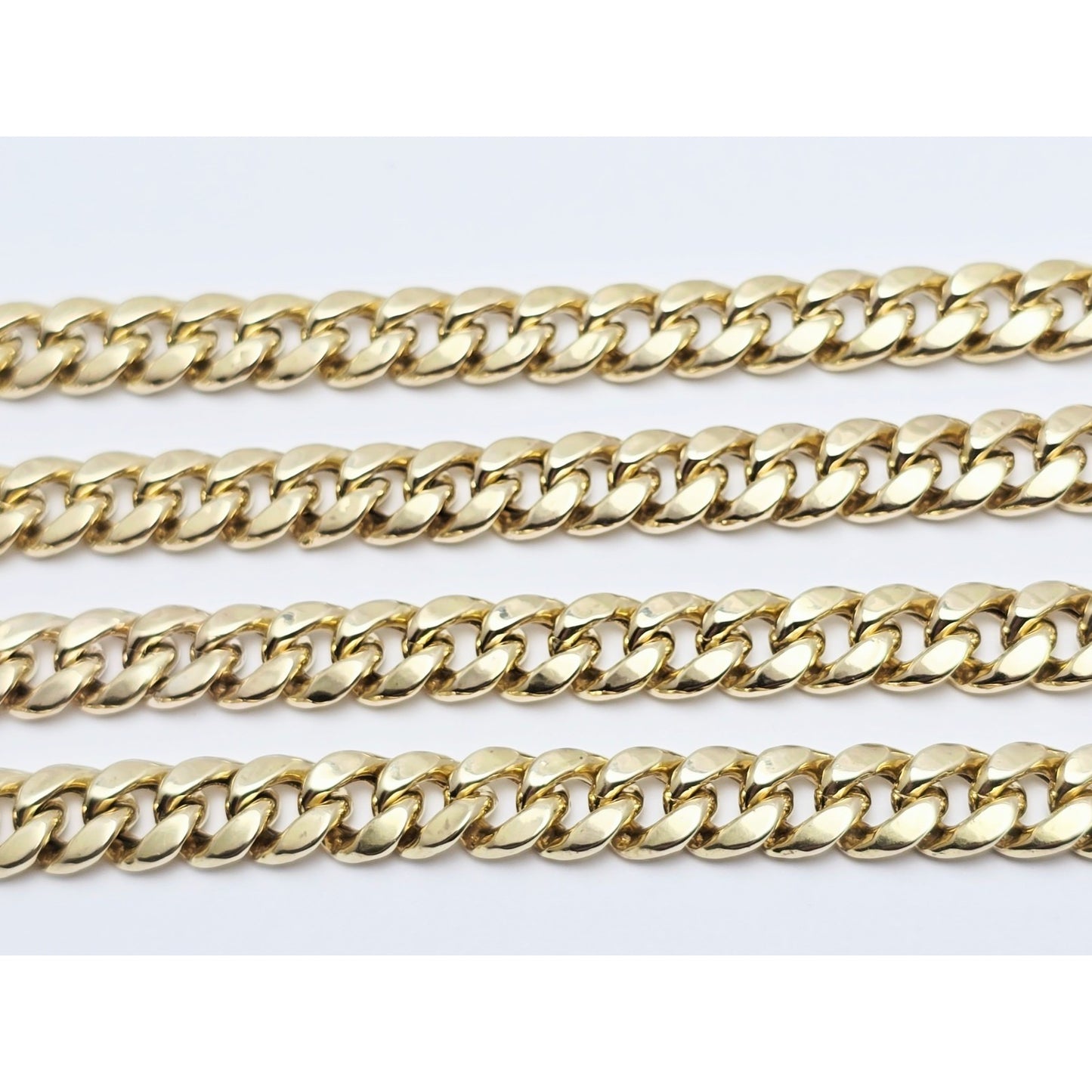 10K Yellow Gold Cuban Link Chain Necklace